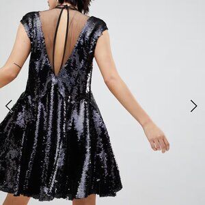 Free People Dance Till Dawn Sequined Dress Size small
